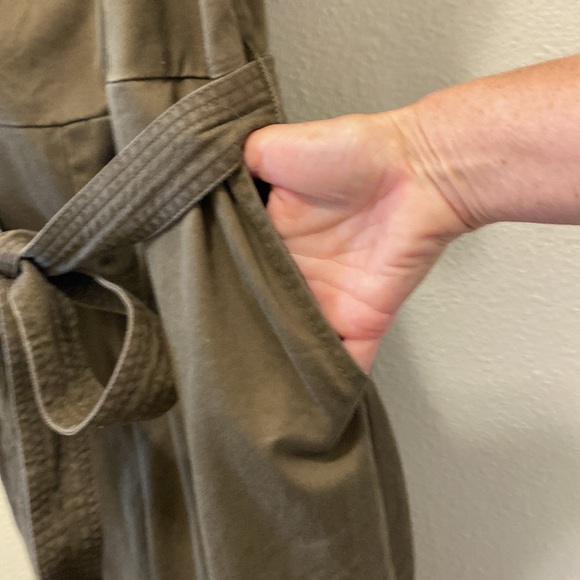 Banana Republic Twill Off The Shoulder Brown Jumpsuit - Picture 6 of 9